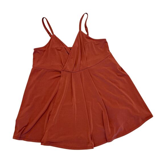 Torrid Tank Top Women's Size 1 Rust Neutral Stretchy Comfy Layer Adjustable - Picture 2 of 9